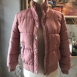 Dusty Rose Puffer Jacket